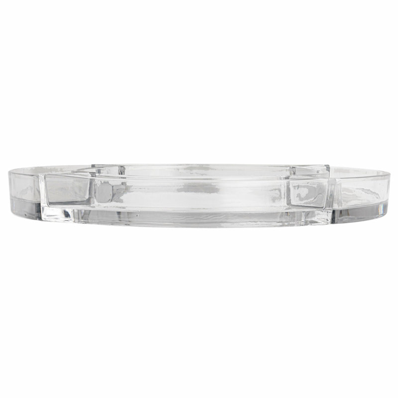 Clear Round Glass Dish and Votive Candle Holder Set