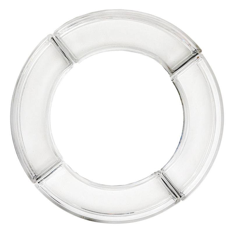 Clear Round Glass Dish and Votive Candle Holder Set