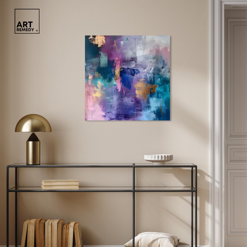 Colorful Abstract 12" x 12" Canvas Wall Art