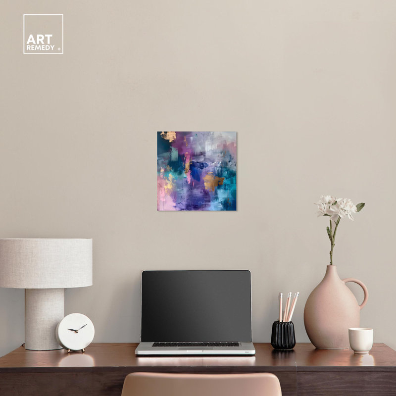 Colorful Abstract 12" x 12" Canvas Wall Art