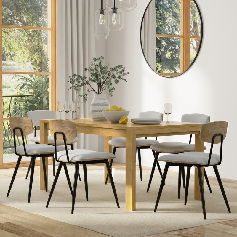 Wilson Oak Rectangular Solid Wood Dining Table