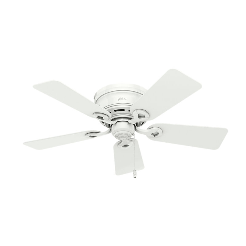 Conroy 42'' Snow White Low Profile Ceiling Fan with LED Light Kit