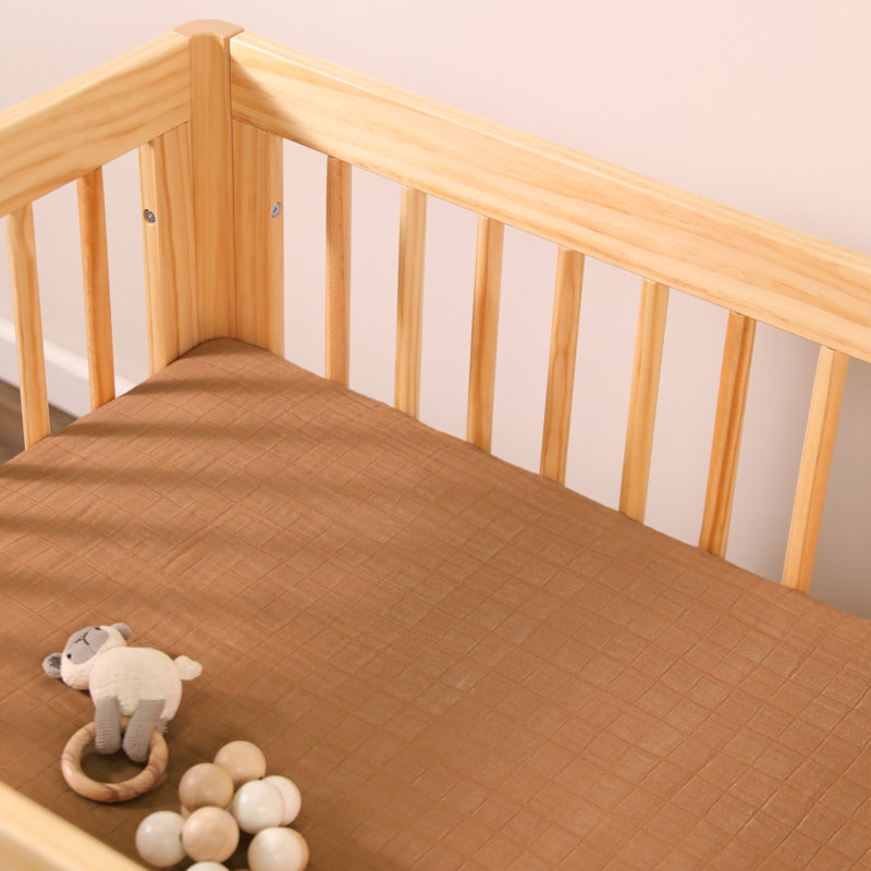 Burnt Sienna Organic Cotton Baby Crib Sheet