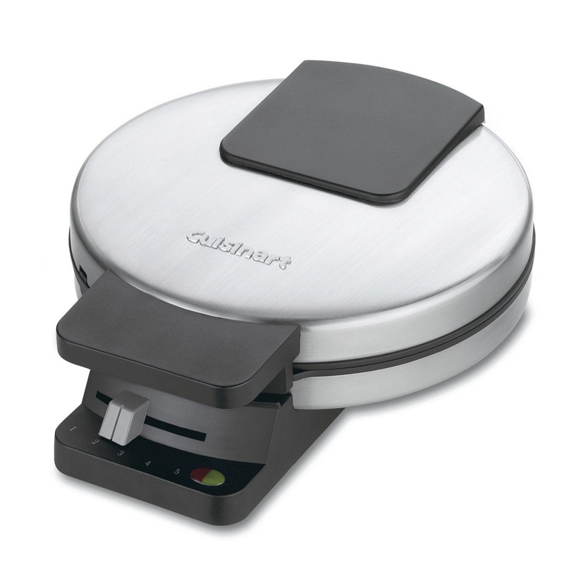 Stainless Steel Adjustable Temperature Round Waffle Maker