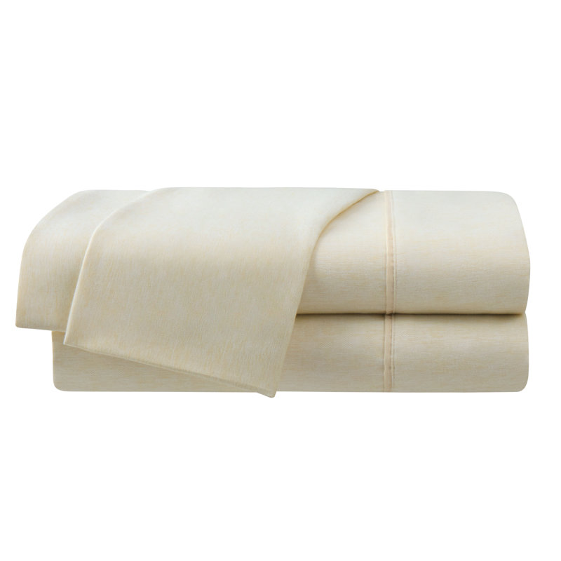 Full Linen Heathered Herringbone Microfiber Sheet Set