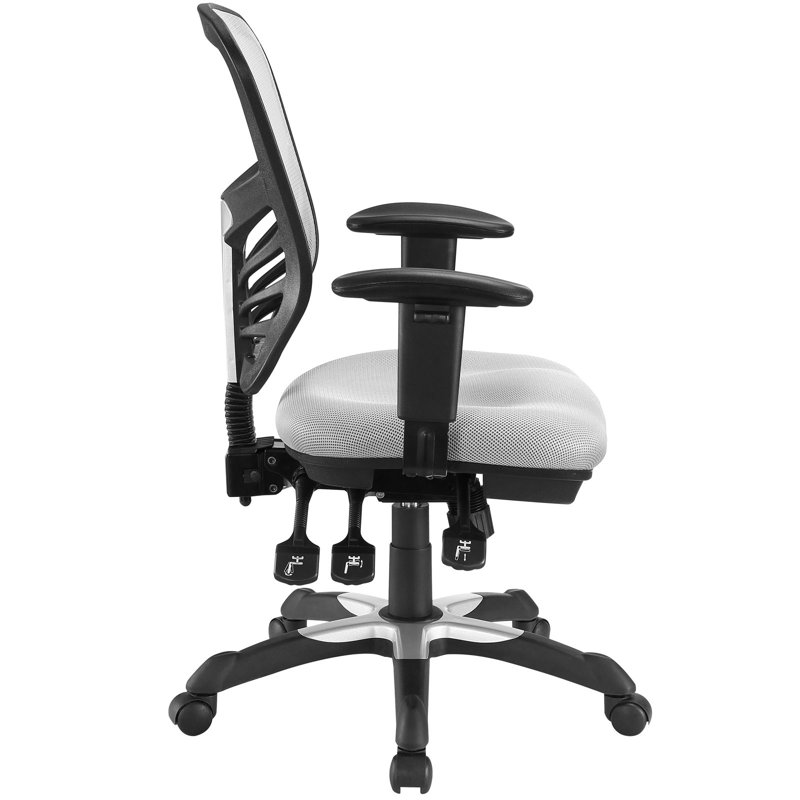 ErgoFlex Gray Mesh & Vinyl Adjustable Office Chair with Swivel
