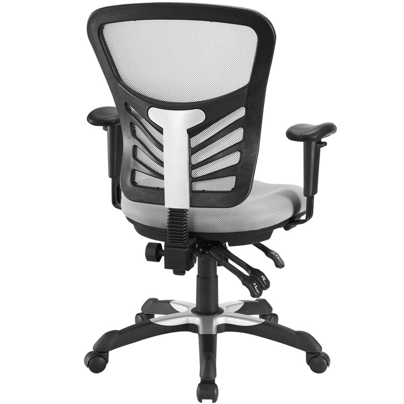 ErgoFlex Gray Mesh & Vinyl Adjustable Office Chair with Swivel