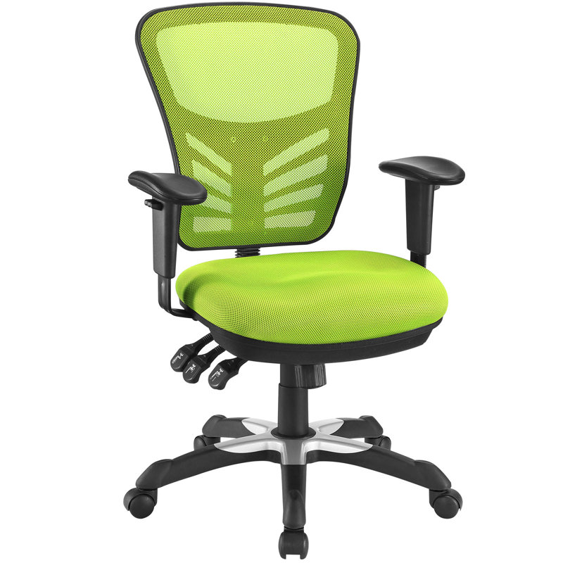 Green Mesh and Fabric Adjustable Task Office Chair