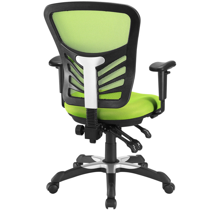 Green Mesh and Fabric Adjustable Task Office Chair