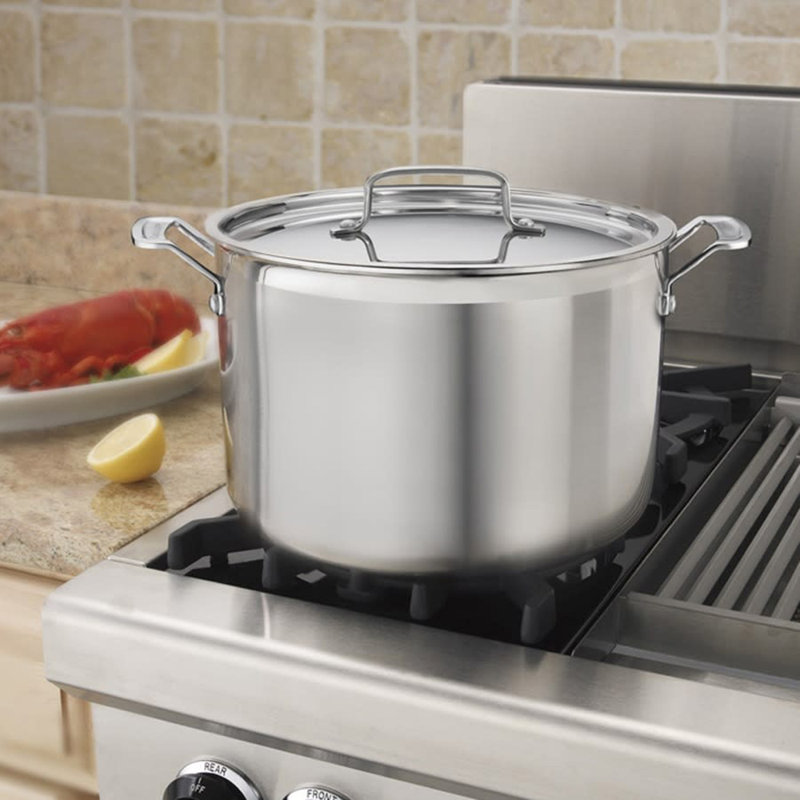 12-Quart Stainless Steel Stockpot with Lid