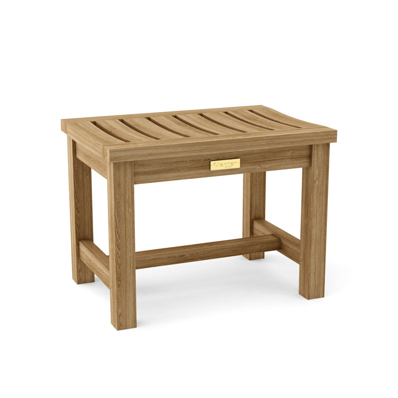 Madison 24'' Teak Backless Outdoor Chair