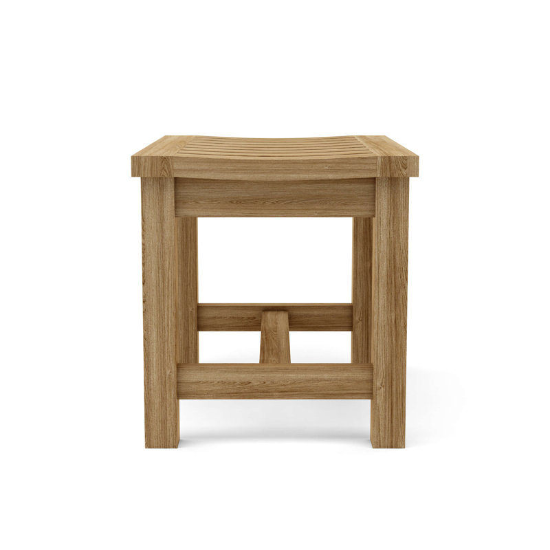 Madison 24'' Teak Backless Outdoor Chair