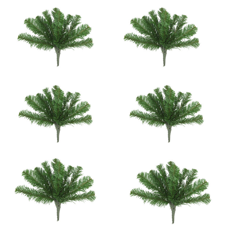 Green Polysilk Fir Christmas Tree Spray Set