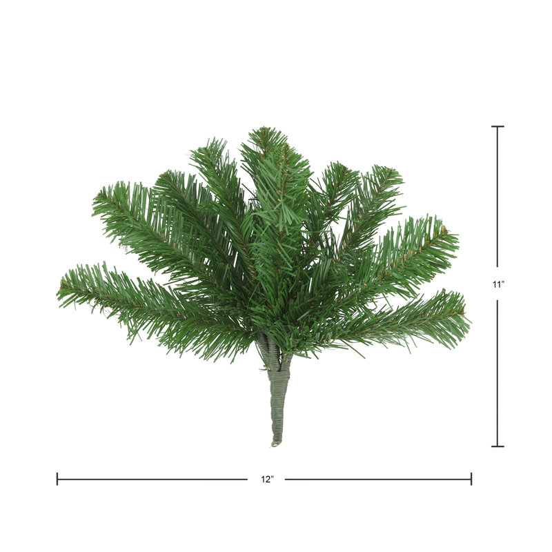 Green Polysilk Fir Christmas Tree Spray Set