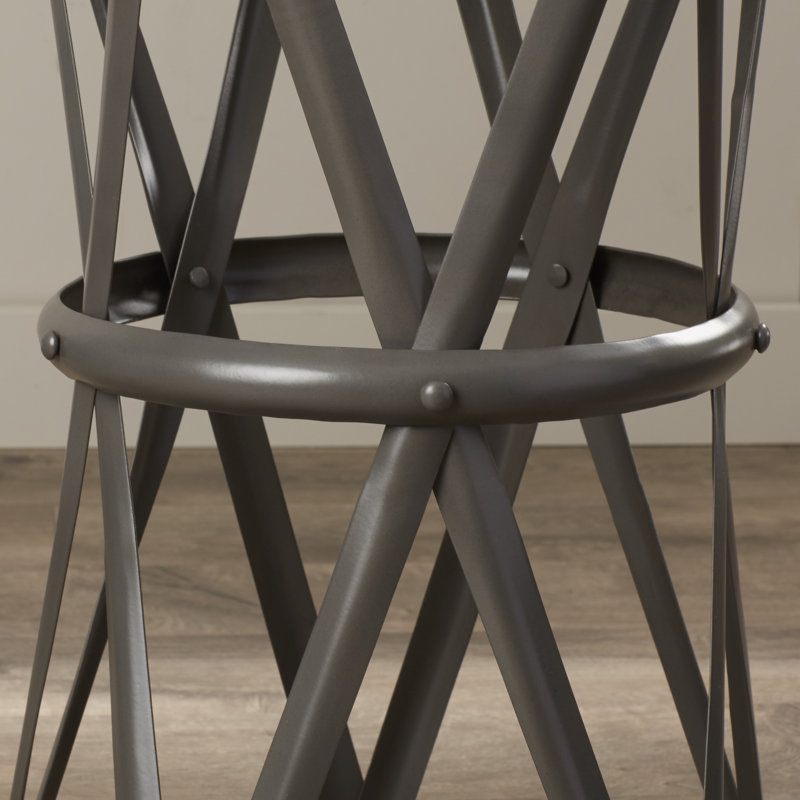 Empire Round Gray Iron 13" Side Table