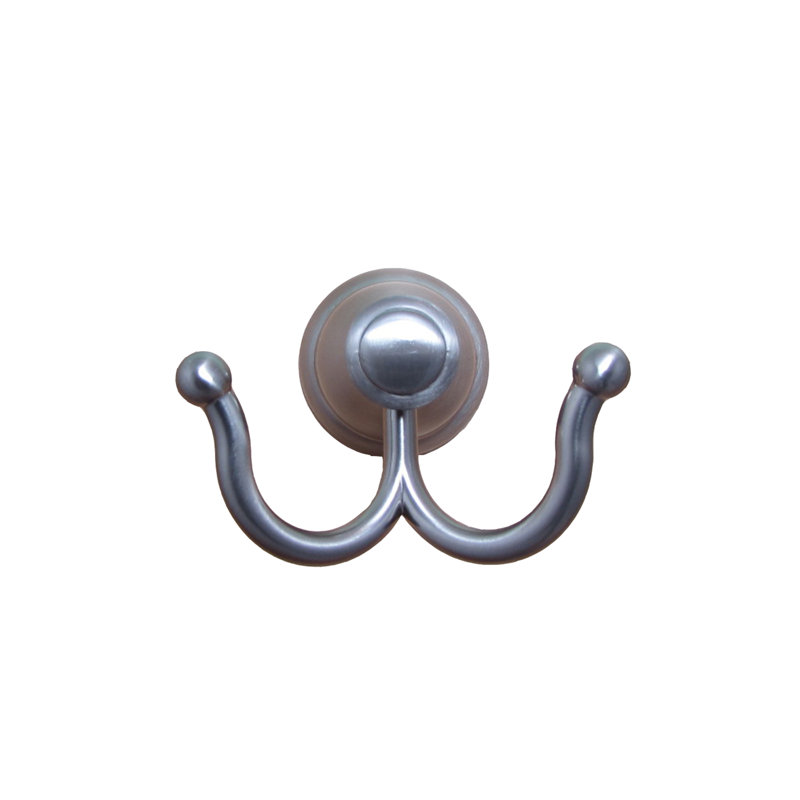 Castilla Satin Nickel Wall Mounted Double Robe Hook