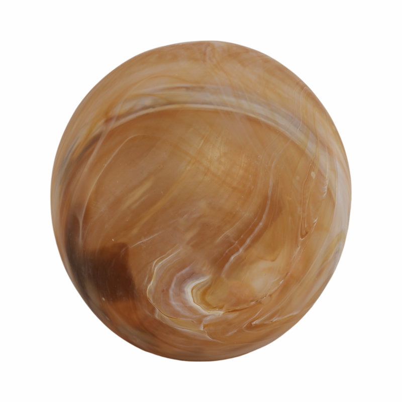 Amber Swirl Handmade Glass Table Vase