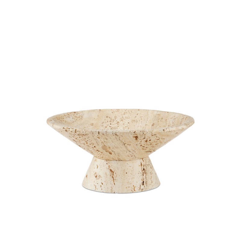 Handcrafted Natural Marble Decorative Bowl with Foam Protection