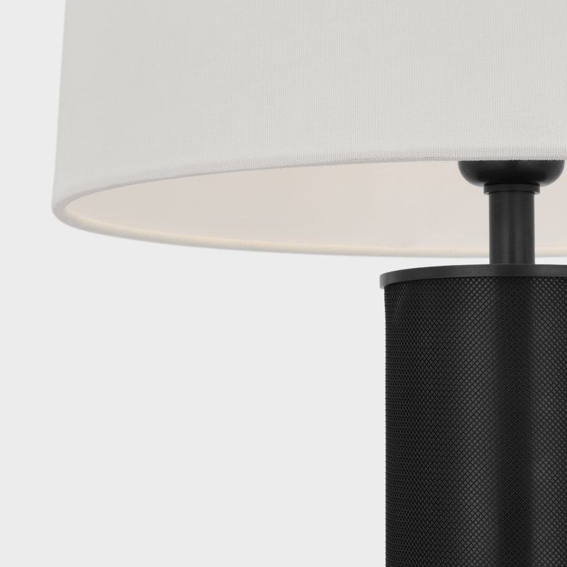 Beckford 22" Bronze Table Lamp with Linen Shade