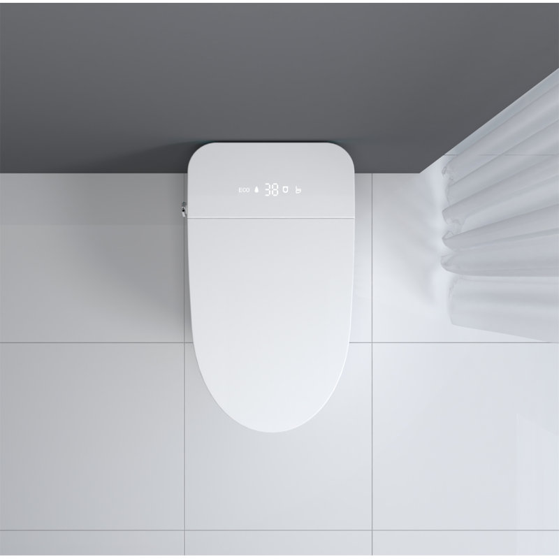 White High Efficiency Dual Flush Smart Toilet with Heated Seat