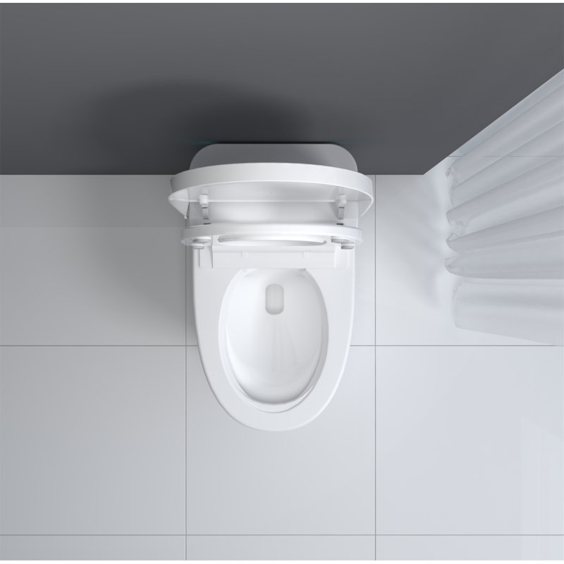 White High Efficiency Dual Flush Smart Toilet with Heated Seat