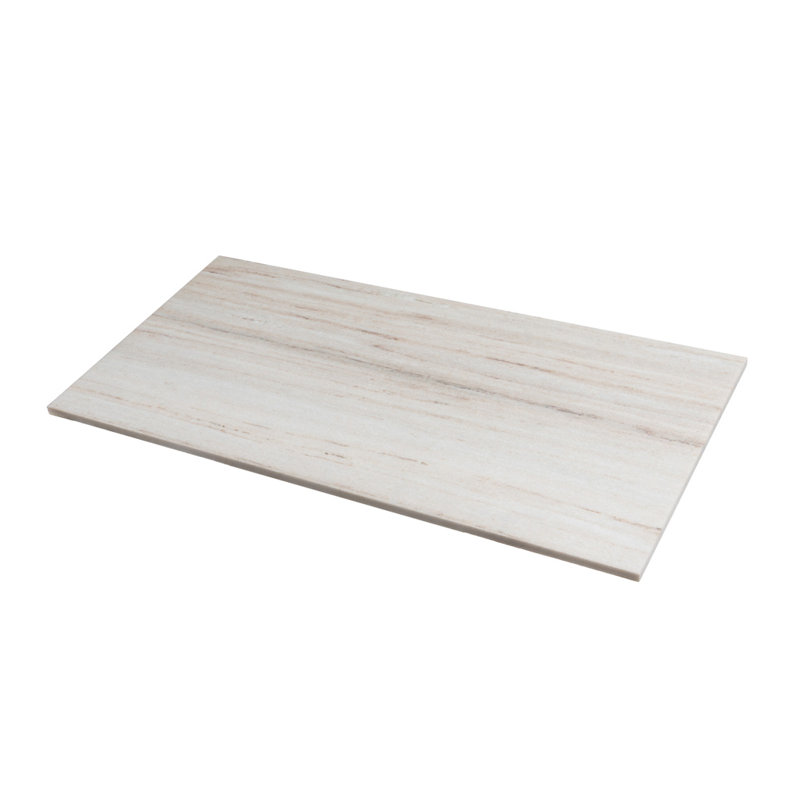 Beige 12" x 24" Polished Marble Look Wall & Floor Tile