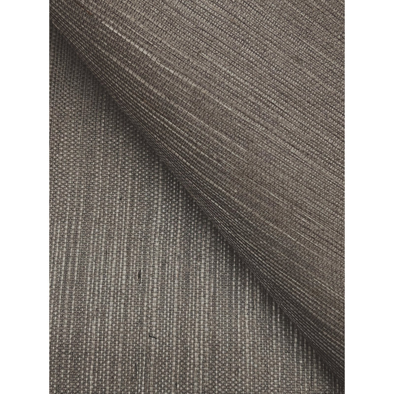 Steel Grey Non-Pasted Grasscloth Wallpaper Roll