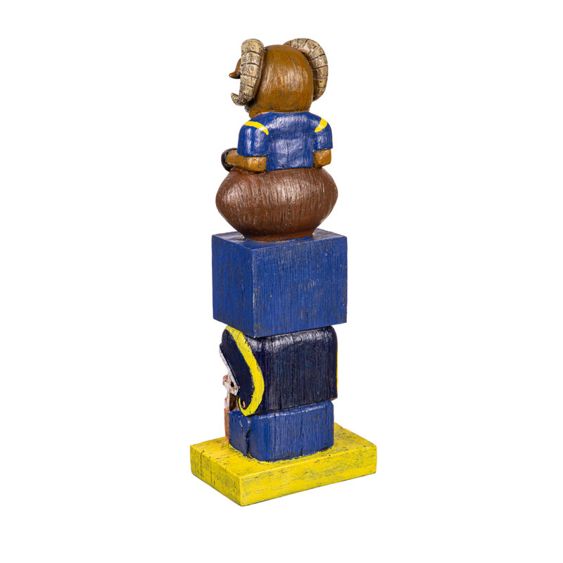 Los Angeles Rams Blue and Gold Team Garden Statue