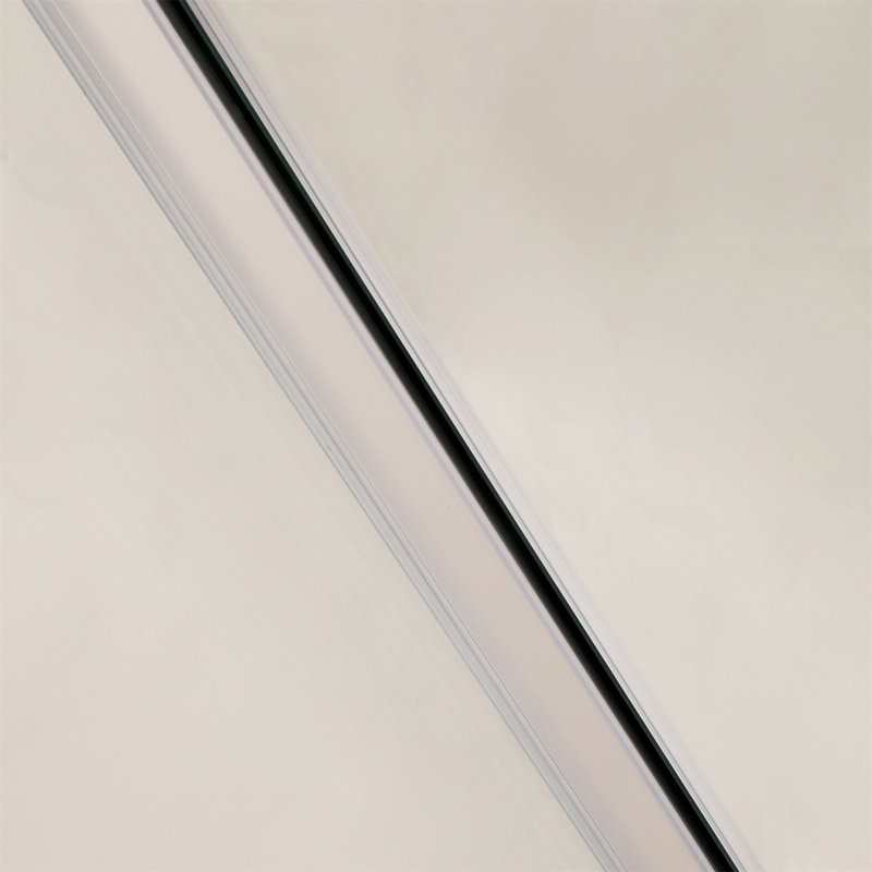 48"W x 76"H Chrome Sliding Shower Door with Tempered Glass
