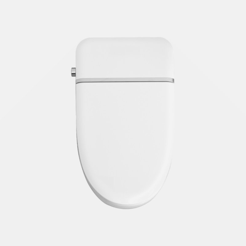 White Ceramic Smart Toilet Bidet Combo with Heated Seat and Remote Control
