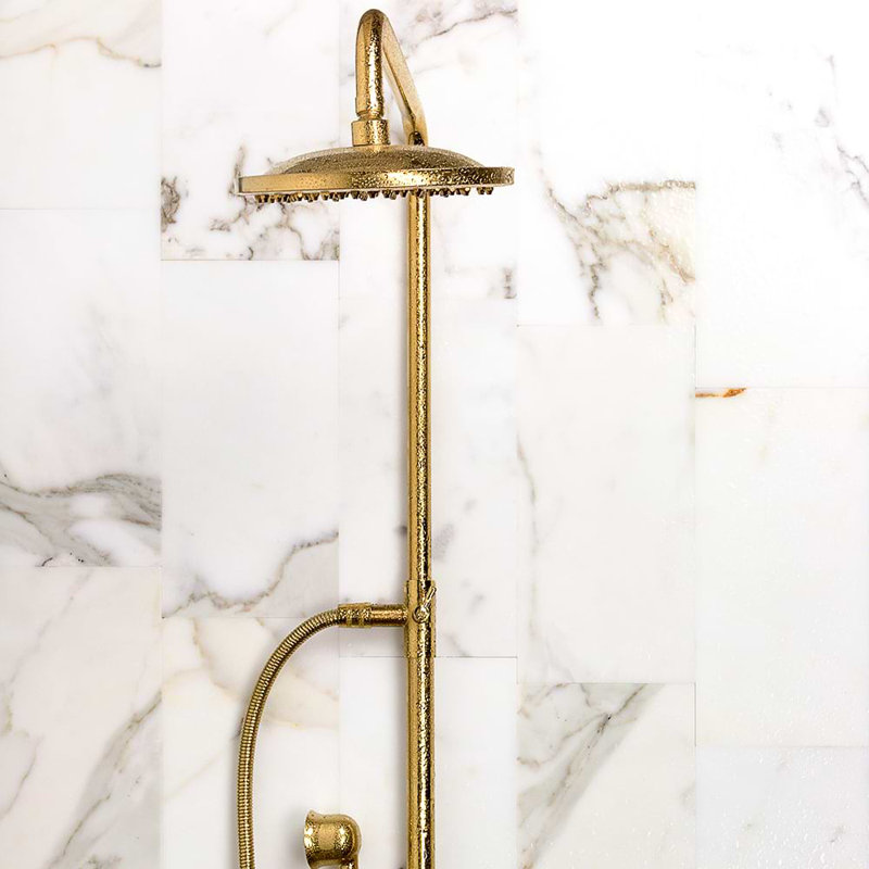 Calacatta 6" x 12" Glossy Marble Look Subway Tile