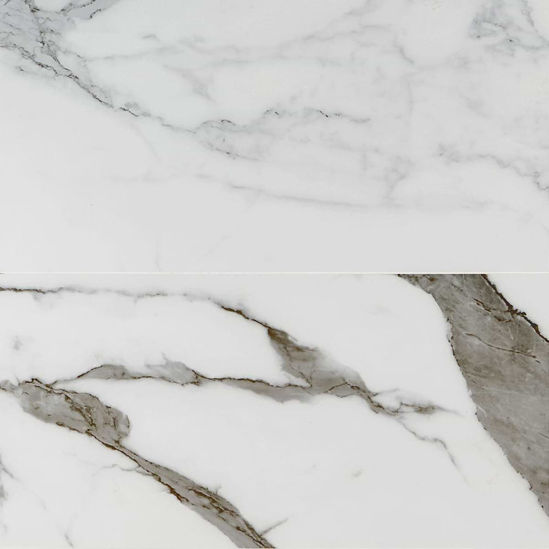Saroshi 12x24 Matte Porcelain Marble Look Floor and Wall Tile