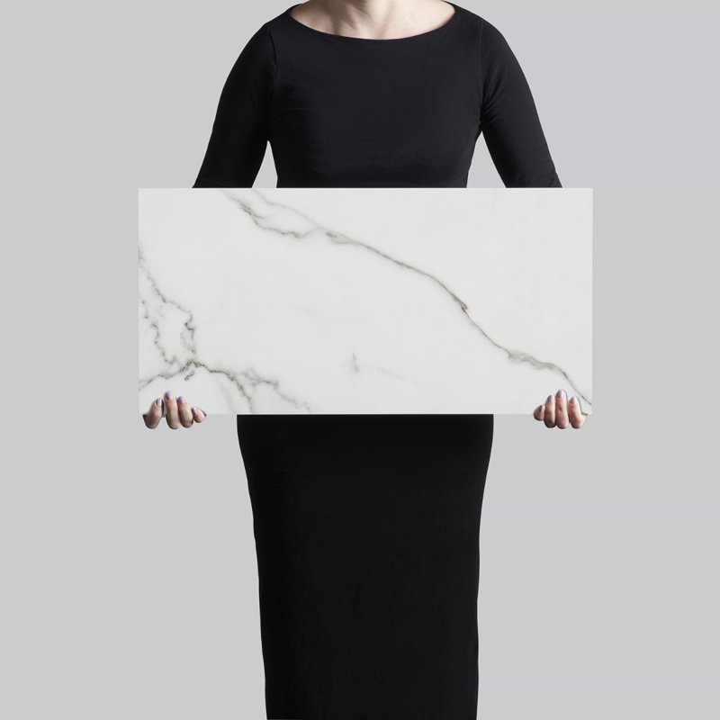 Saroshi 12x24 Matte Porcelain Marble Look Floor and Wall Tile