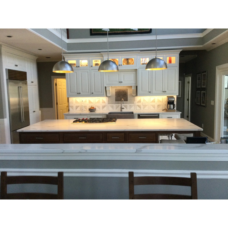 Beige and Cream 8.5" Porcelain Mosaic Tile with Marble Look
