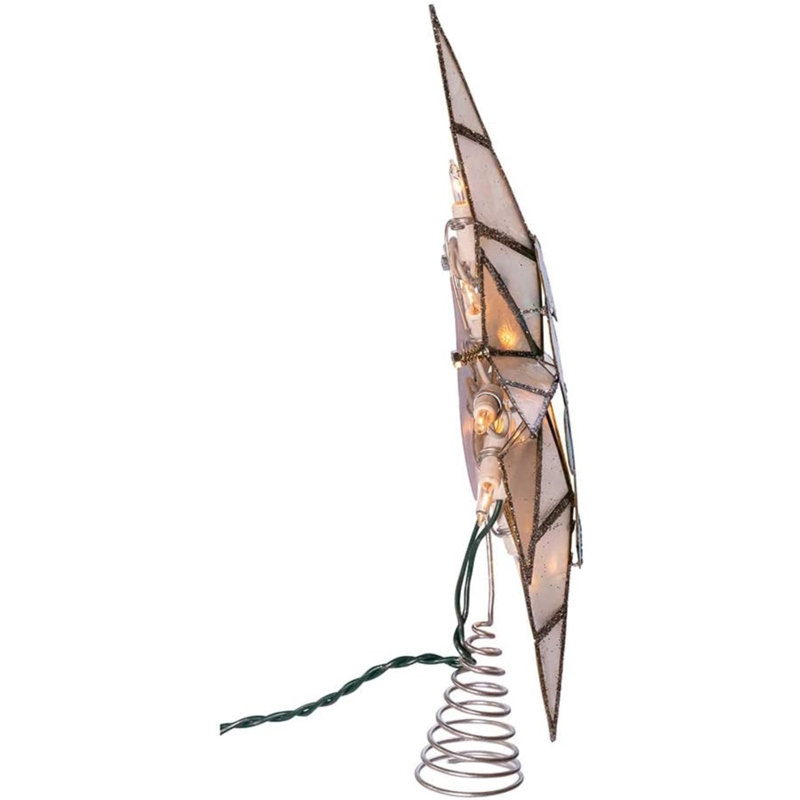 Blue and White Metal Seahorse Bethlehem Star Tree Topper