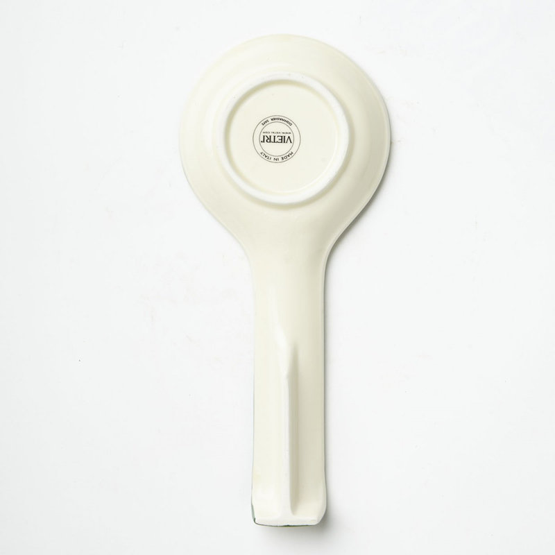 Festive Santa Ceramic Spoon Rest with Handle Holder