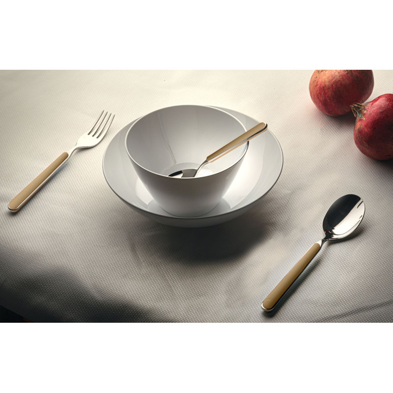 Cobalt Blue Stainless Steel Coffee Spoon Set with Resin Handles