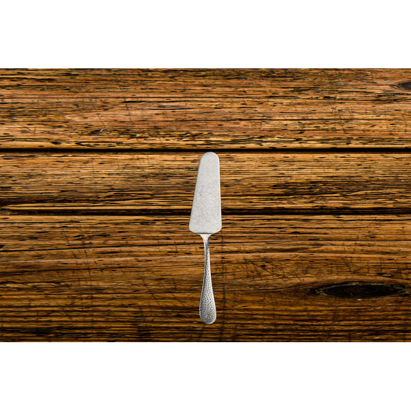 Pewter Silver Stainless Steel Ergonomic Cake Server
