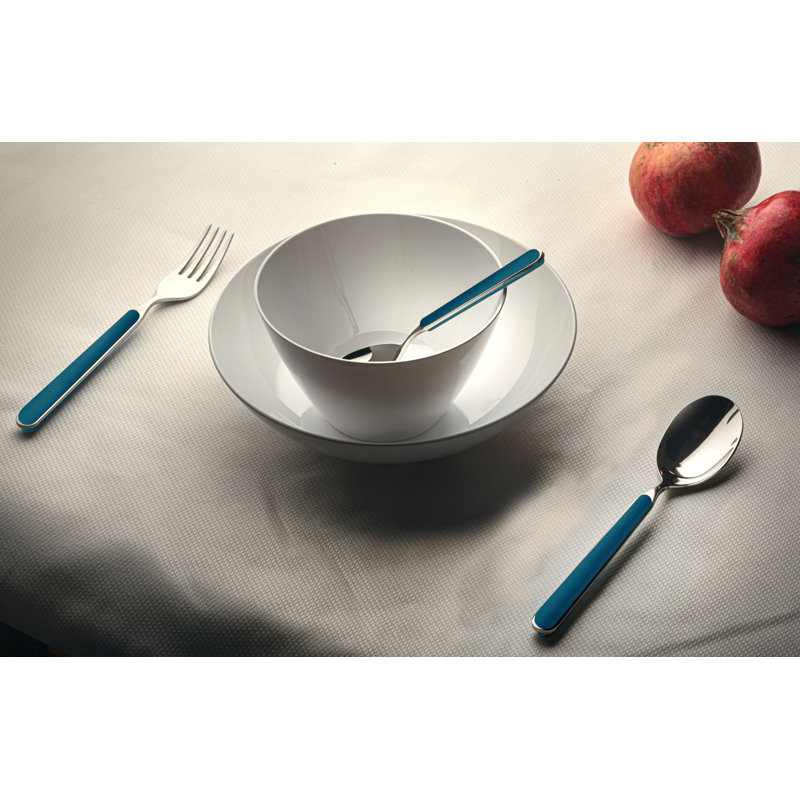 Cobalt Blue Stainless Steel Coffee Spoon Set with Resin Handles