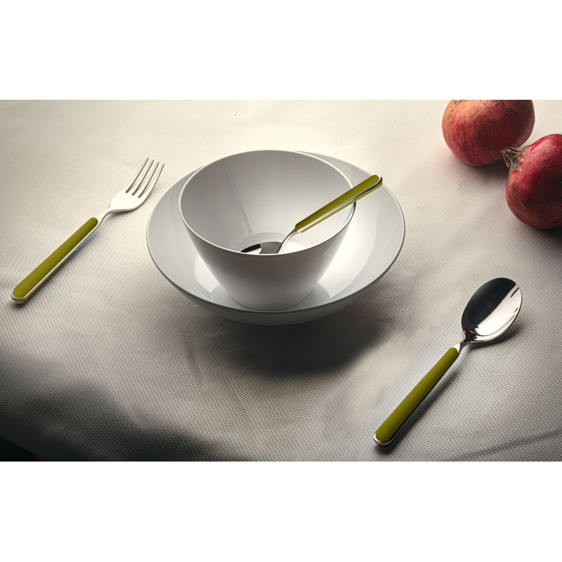 Cobalt Blue Stainless Steel Coffee Spoon Set with Resin Handles