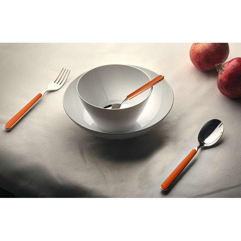 Cobalt Blue Stainless Steel Coffee Spoon Set with Resin Handles