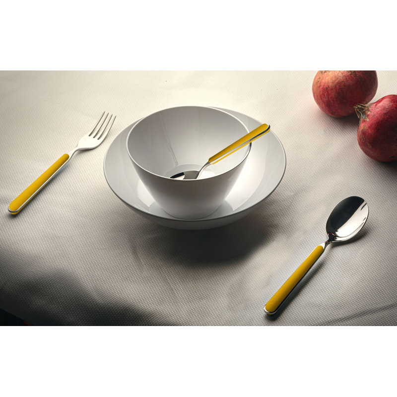 Cobalt Blue Stainless Steel Coffee Spoon Set with Resin Handles