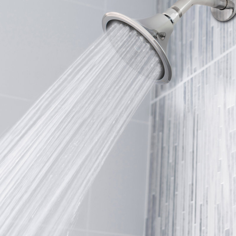 Chrome Medium Round Wall Mounted Rain Shower Head