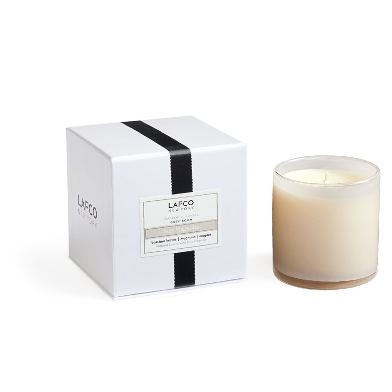 Classic White Soy Candle with Amber Scent