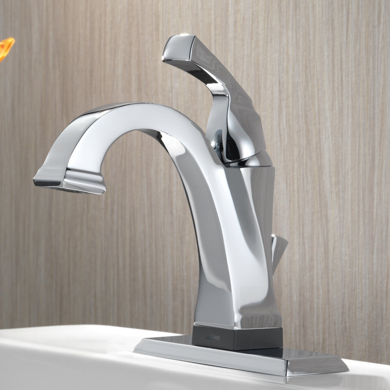 Modern Chrome Single Hole Touchless Bathroom Faucet