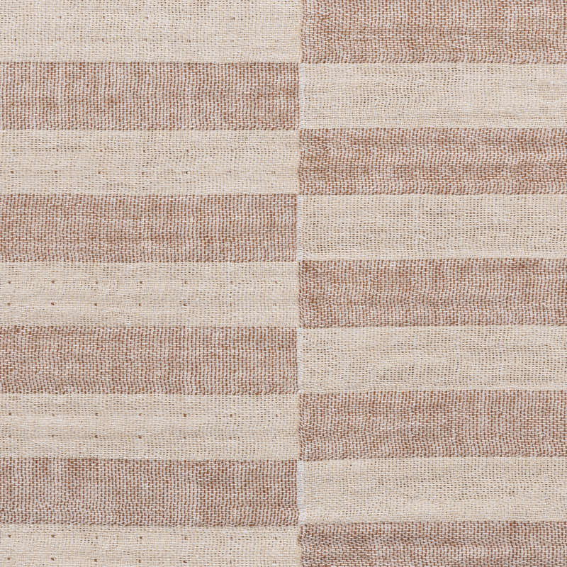Organic Cotton Cocoa Stripe Muslin Crib Sheet