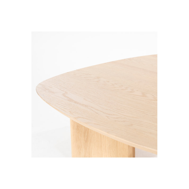 Natural Oak Low Profile Coffee Table with Varnished Finish