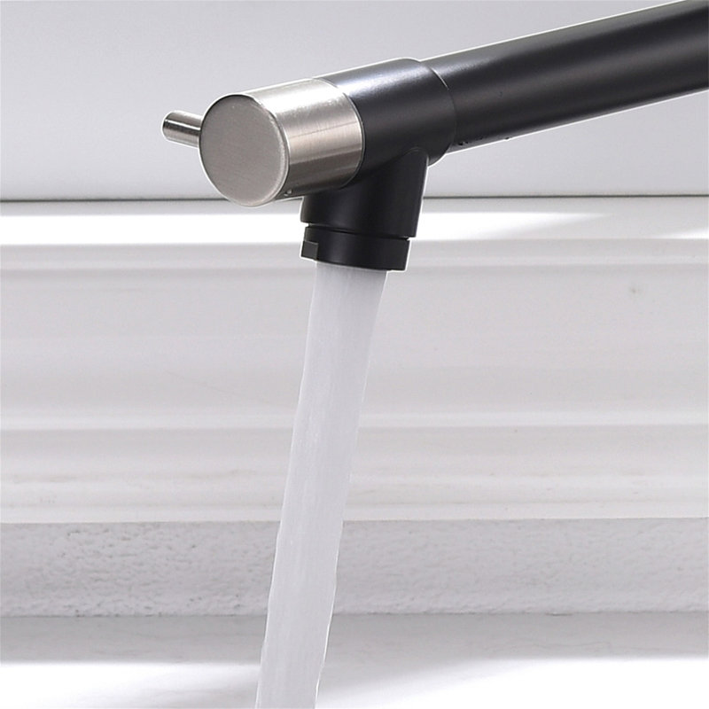 Commercial Brushed Nickel Pull Down Sprayer Kitchen Faucet
