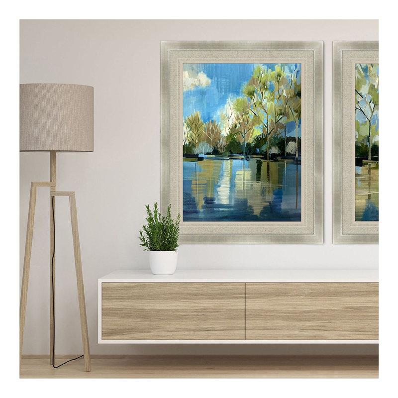 Sarah Lang Silver Framed Acrylic Landscape Print