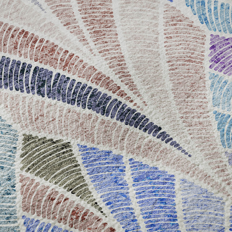 Premium Multicolor Microfiber Washable Rectangular Rug